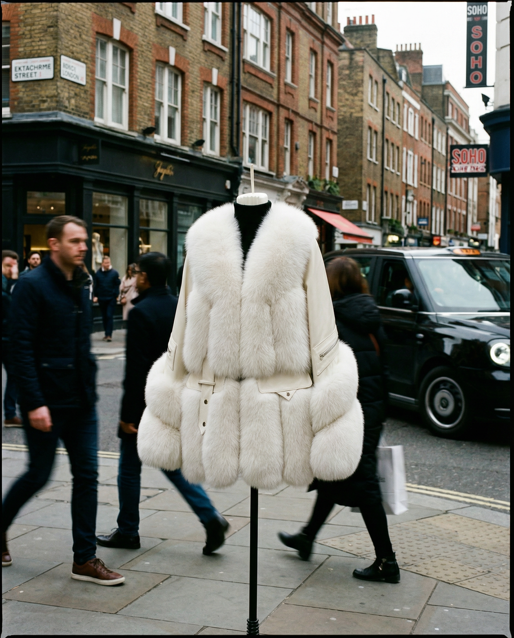 The Kensington Luxe Fur & Leather Coat