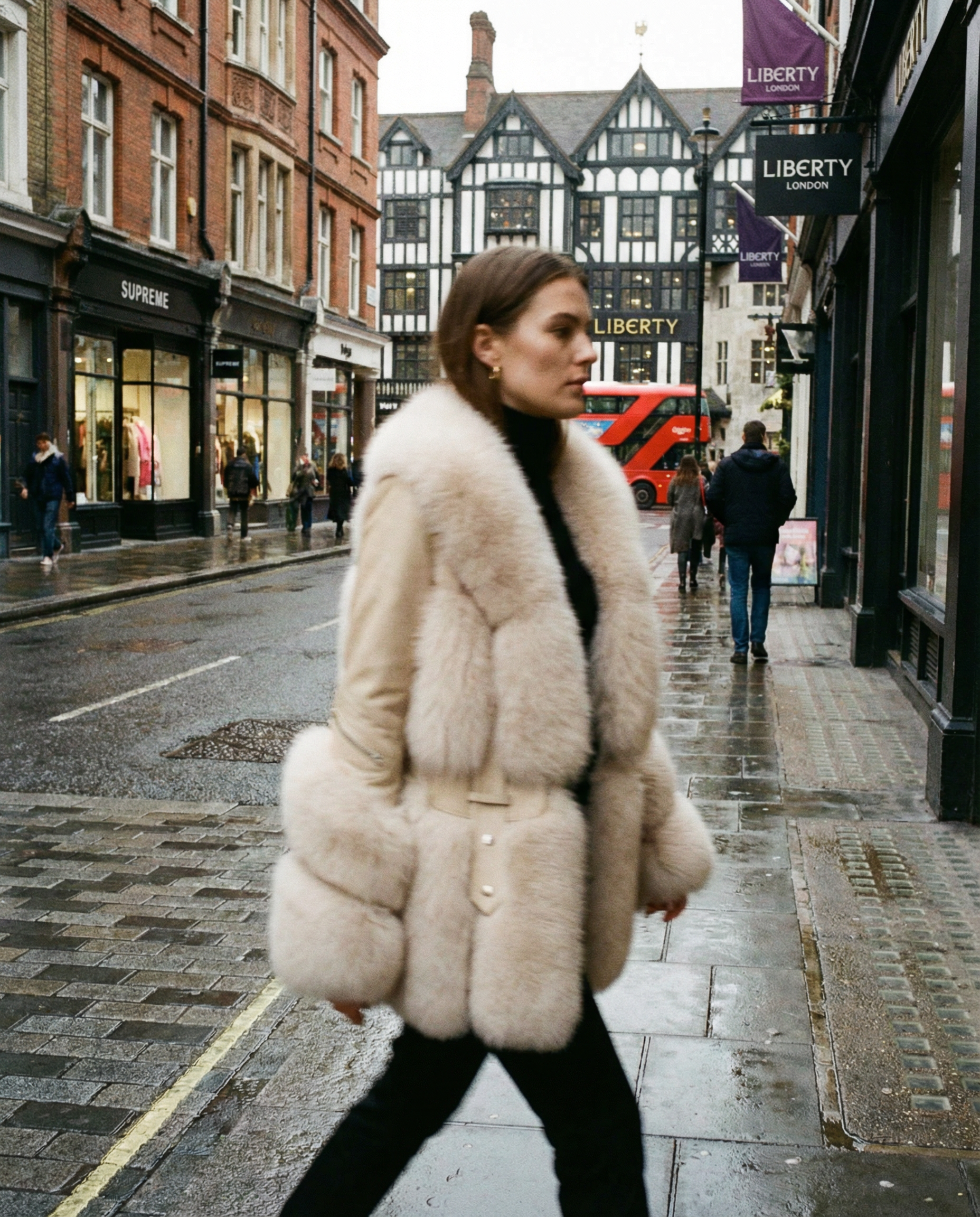 The Kensington Luxe Fur & Leather Coat