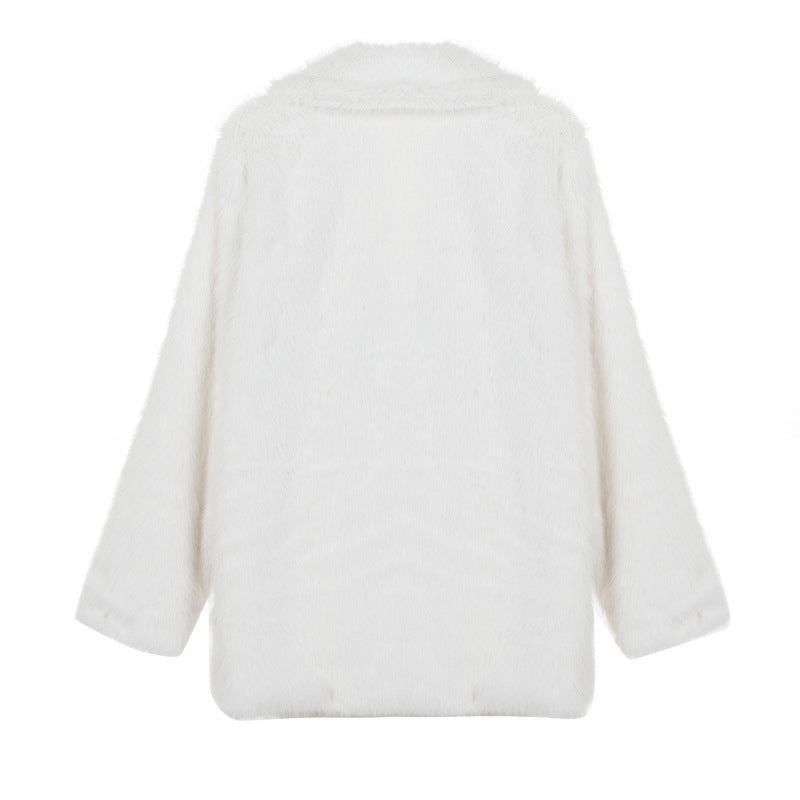 High-Grade Faux Fur Short Coat – Elegant Winter Outerwear